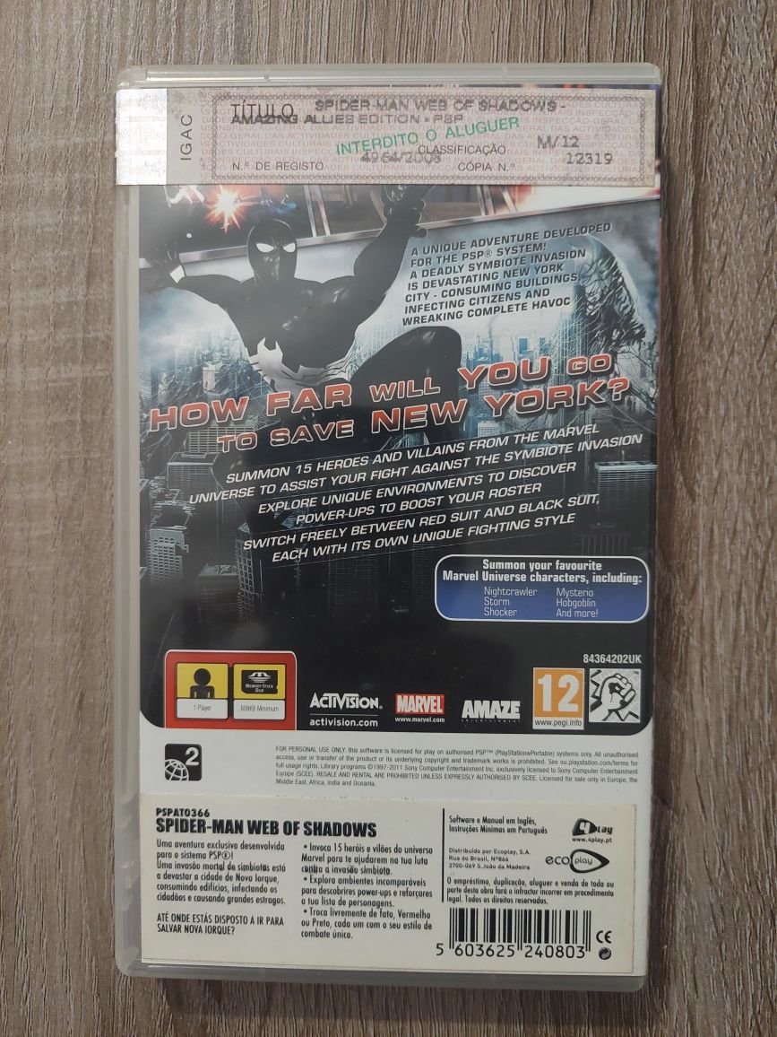 Homem aranha PSP
