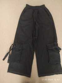 Класні джинси карго на дівчинку 8-10 р, 140 см