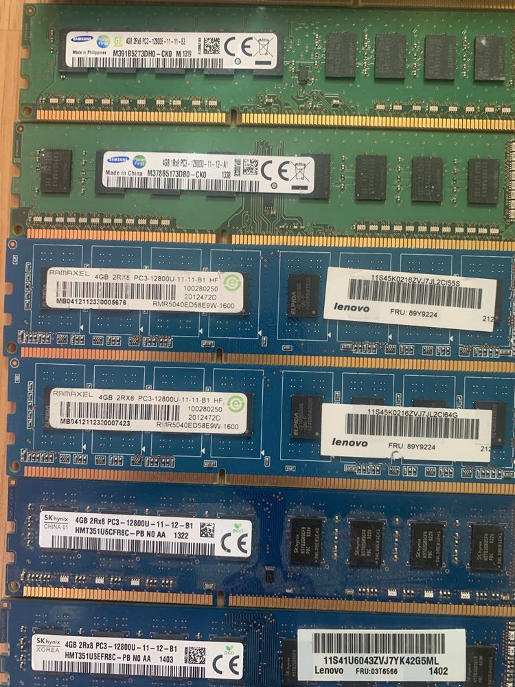 Оперативна пвмʼть  для РС. ddr3x4Gb