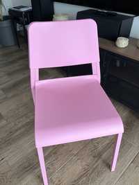 Krzesło Ikea, różowe
