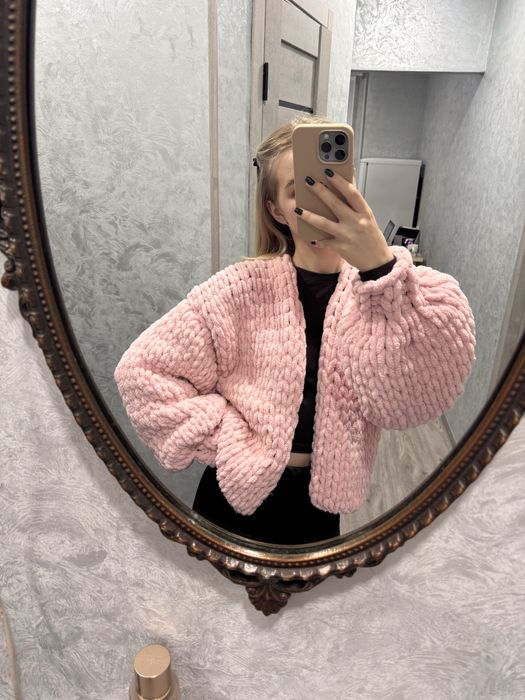 вʼязаний плюшевий кардиган