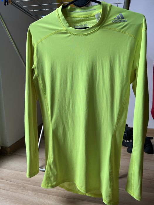Adidas techfit Compression bluzka z długim rękawem roz.L z lajkry