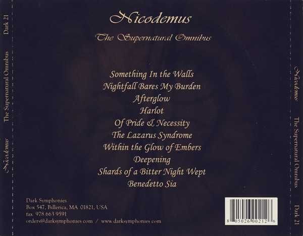 NICODEMUS cd The Supernatural Omnibus   gothic metal dobre