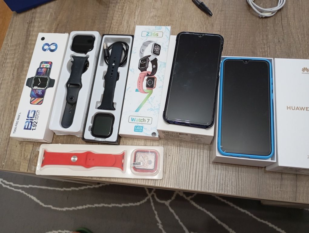 Huawei  telemóvel e i pad relógio