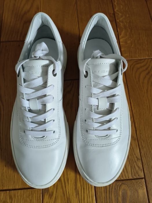 Buty Tommy Hilfiger, białe skóra