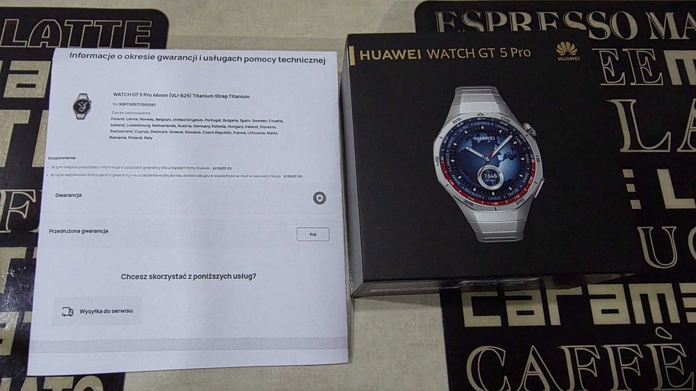 HUAWEI WATCH GT 5 PRO Elite 46 NOWY Nieaktywowany gwar.prod24M!Komplet