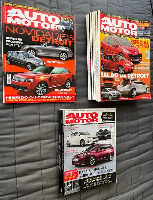 Lote de revistas Automotor em bom estado