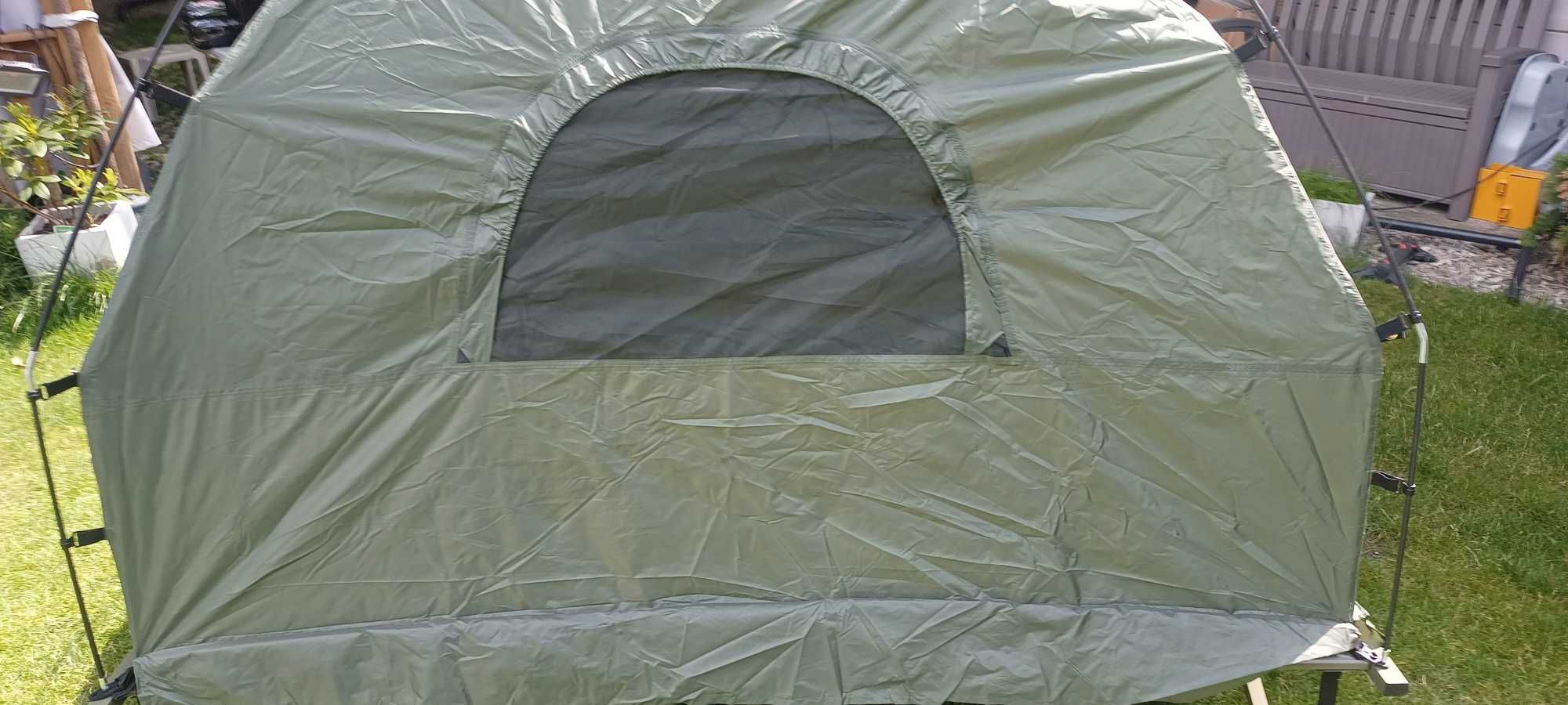 Namiot turystyczny 2-osobowy materac śpiwory