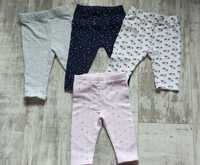 4 x legginsy Super stan 3-6m 62-68cm Markowe