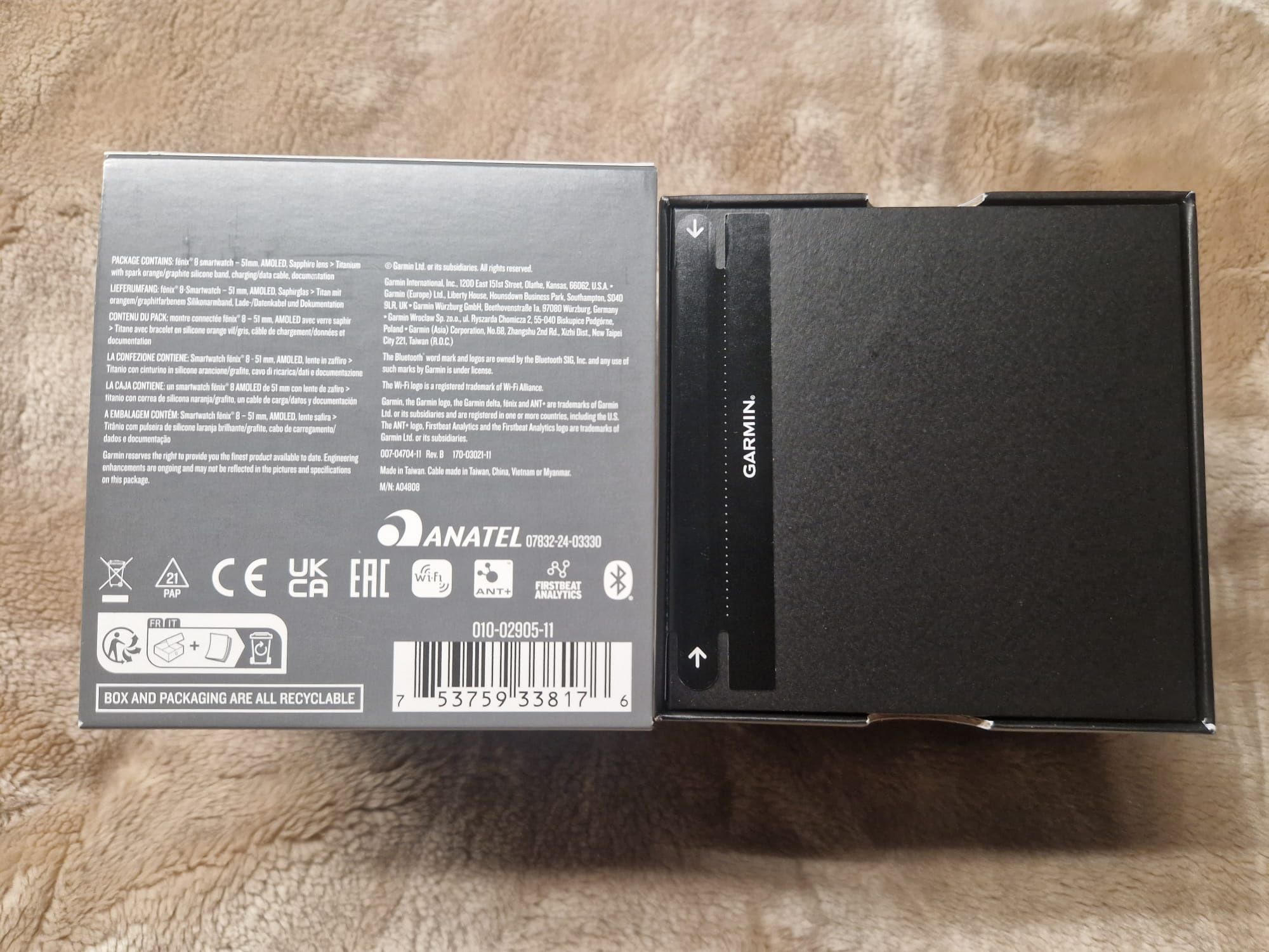 Garmin Fenix 8 51mm amoled sapphire pomarańczowy
