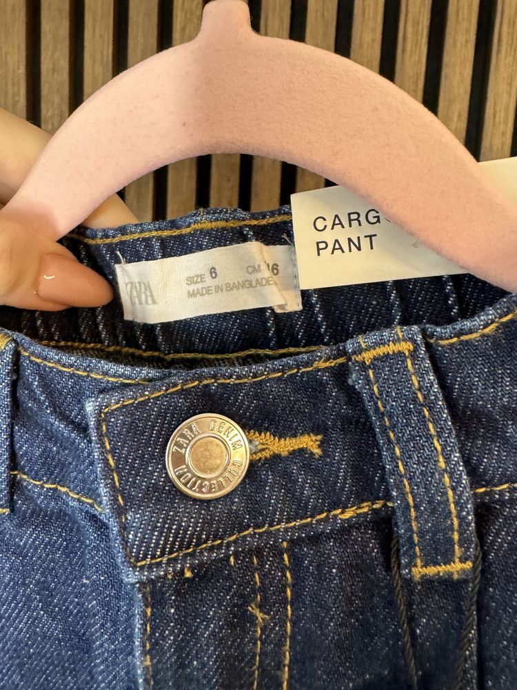 Jeansy cargo zara 116