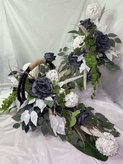 Kompozycja nagrobna komplet wiązanka bukiet na cmentarz grób