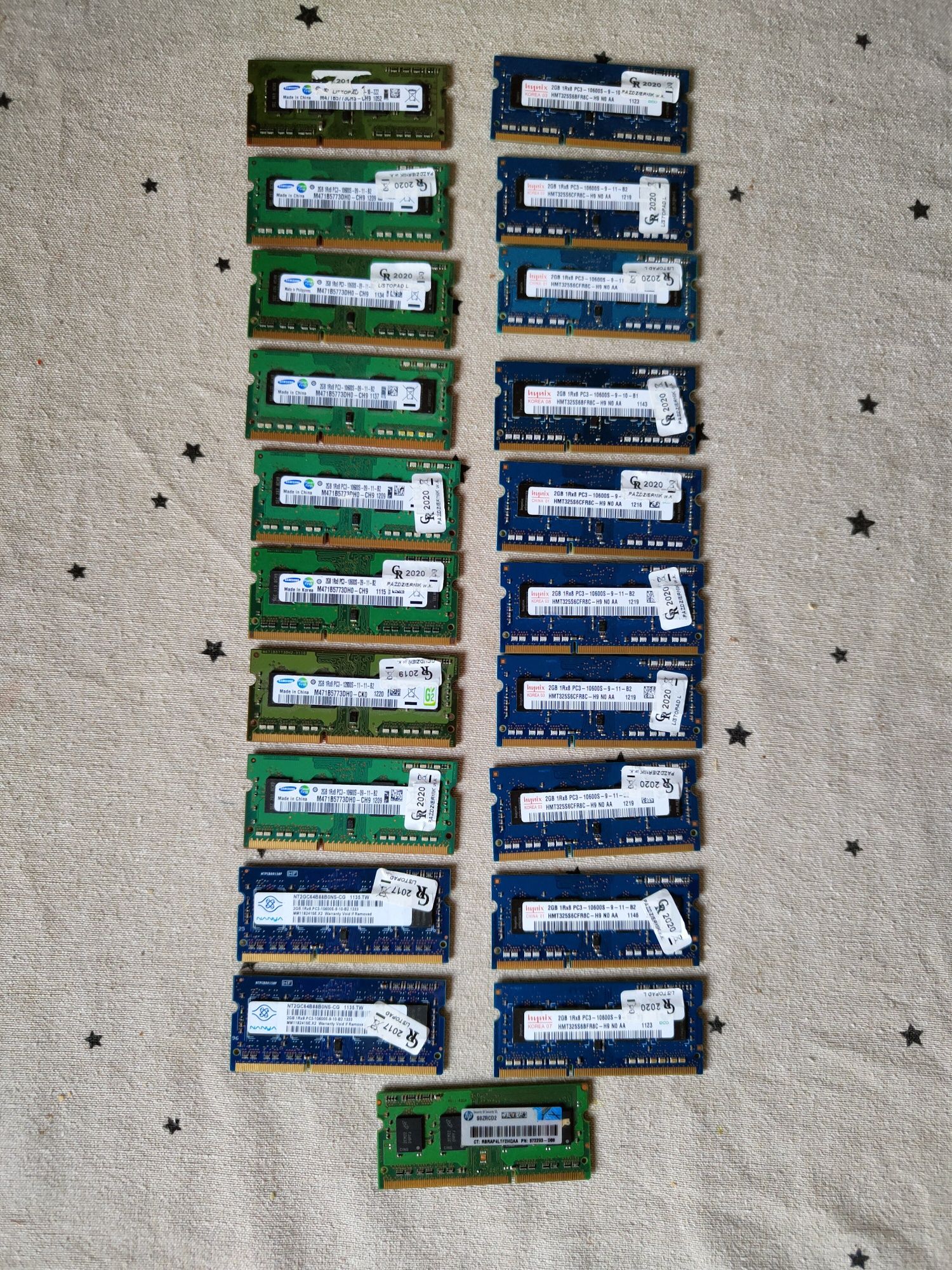 Pamięć RAM DDR3 2GB duża ilość - sprawdzone