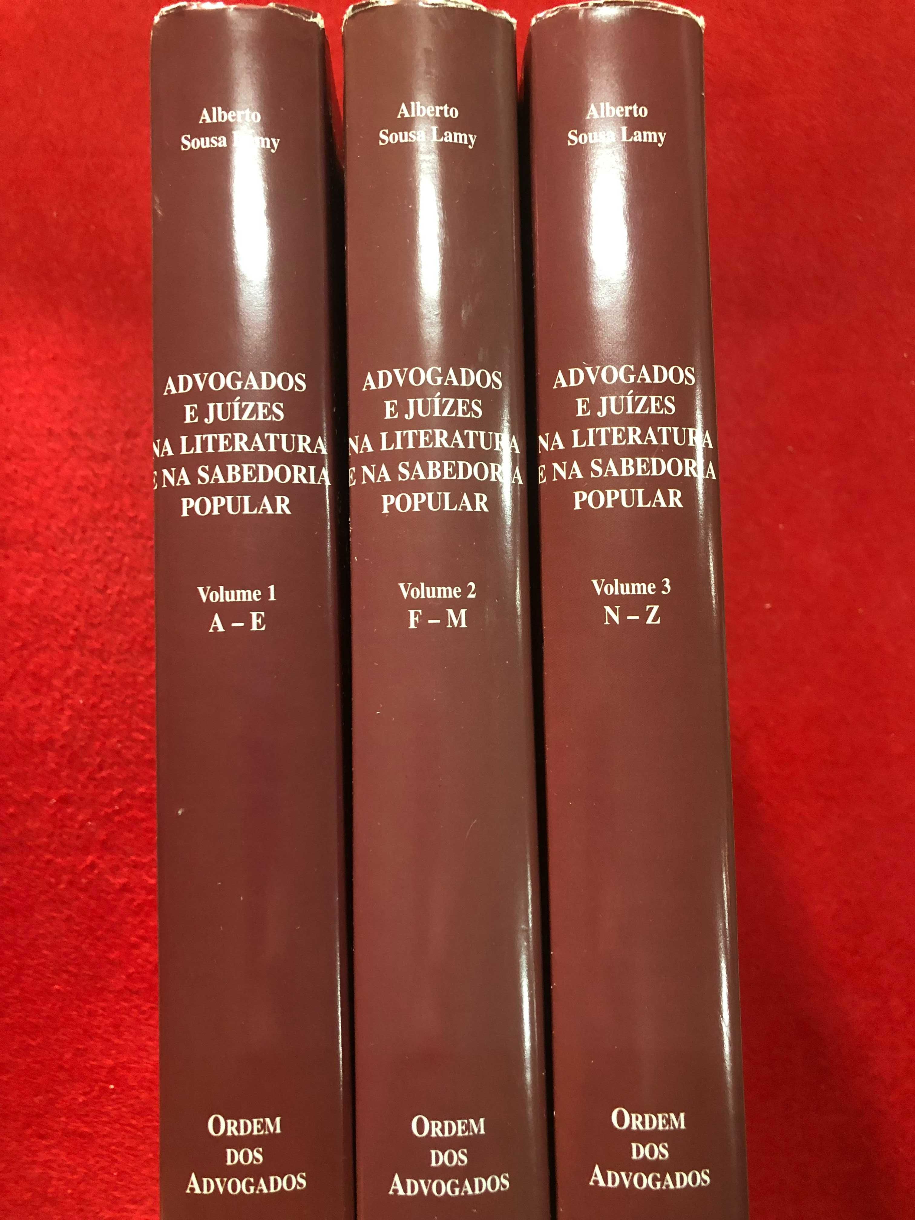 Advogados e juízes na literatura e sabedoria popular 3 volumes