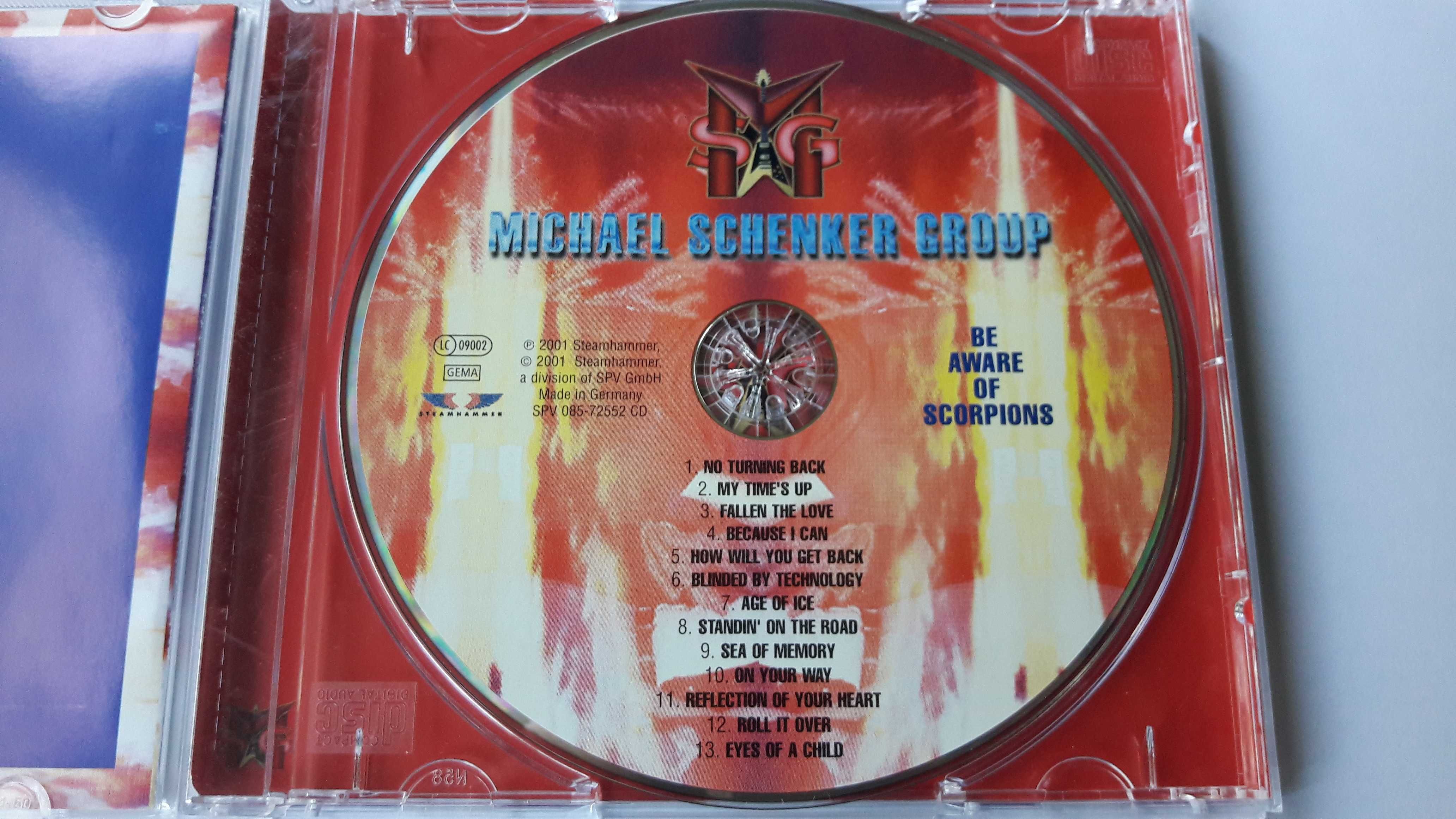 Фирменный диск Michael Schenker Group "Be Aware Of Scorpions" 2001