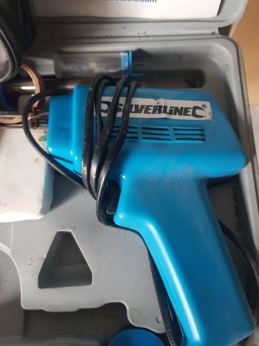 Lutownice Silvecrest + dodatki lupa odsyłacz cyna kalafonia