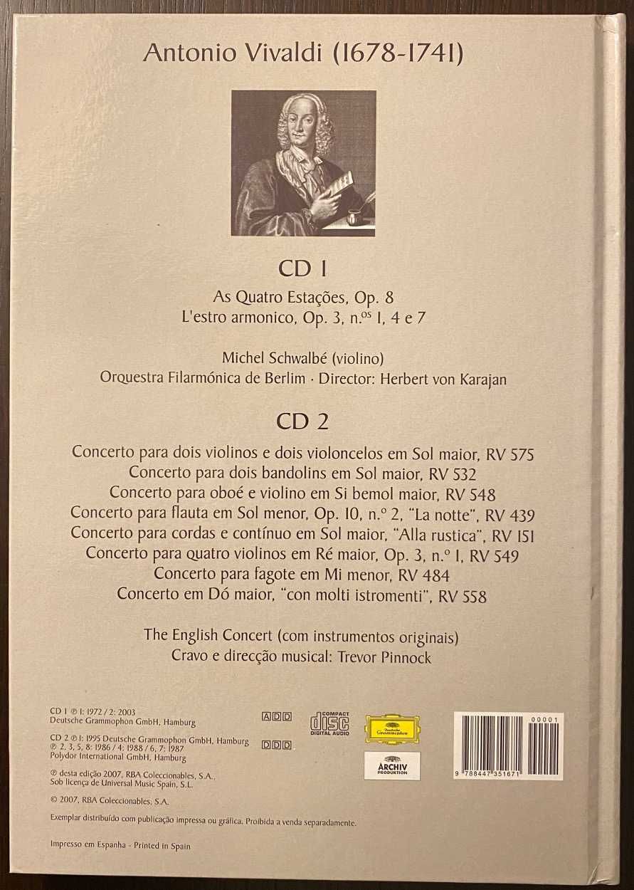 Vivaldi: cd As Quatro Estações + livro