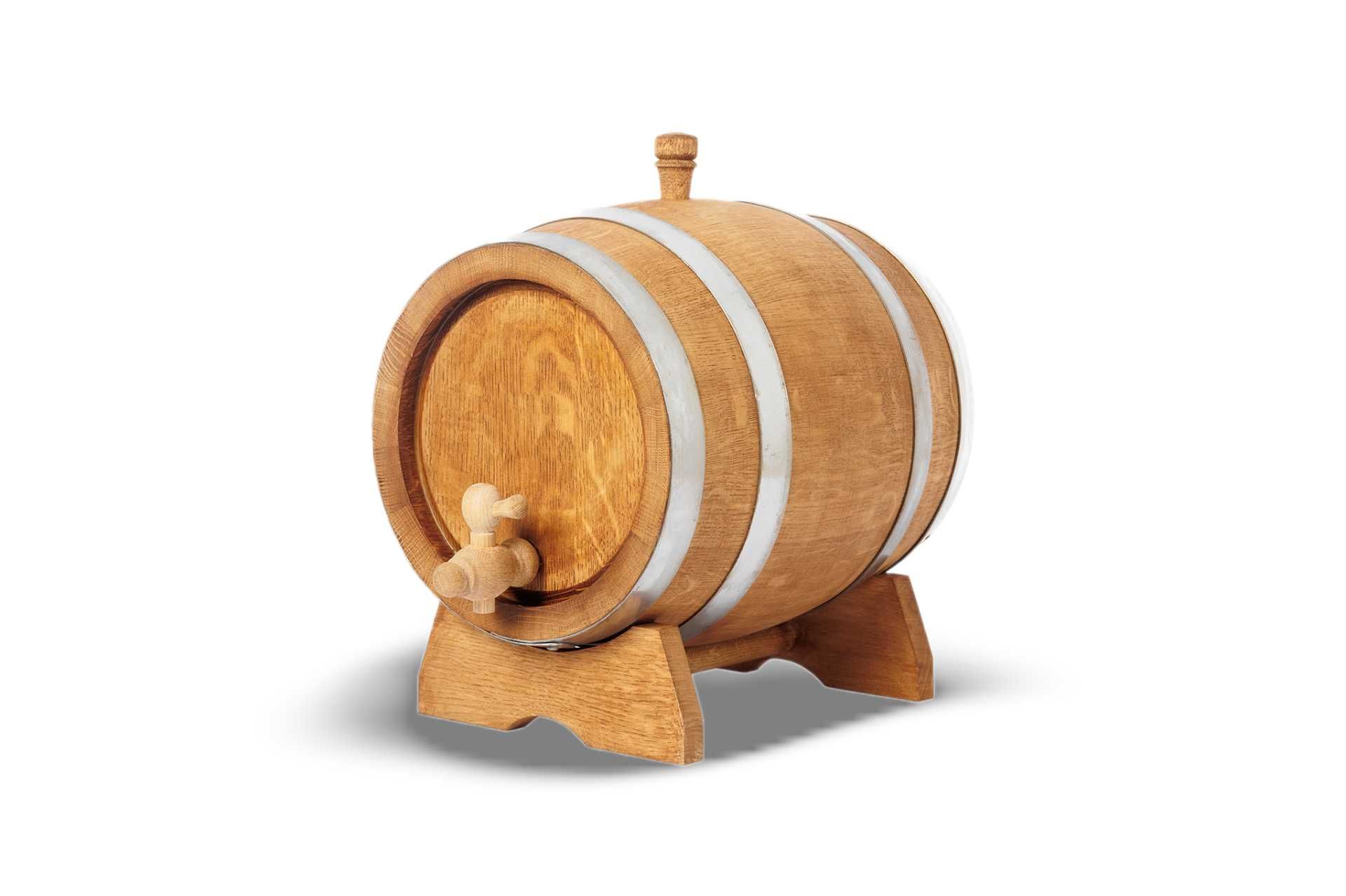 Dębowa beczka 10L na whisky bimber wino nalewki (kolor jasnobrązowy)