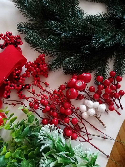 Матеріали для декору, новорічний декор, новорічні гілки