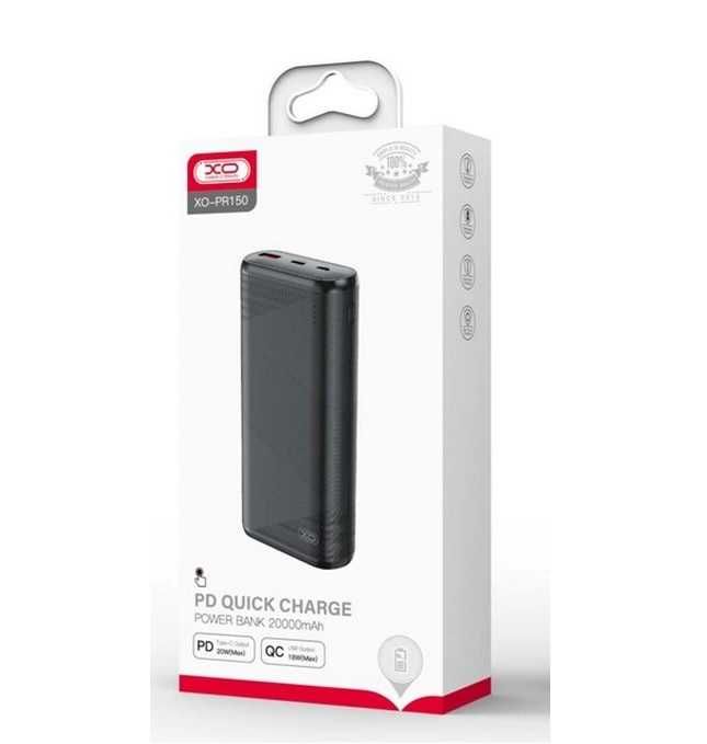 Powerbank XO PR150 20000 mAh PD20W+QC18W Black