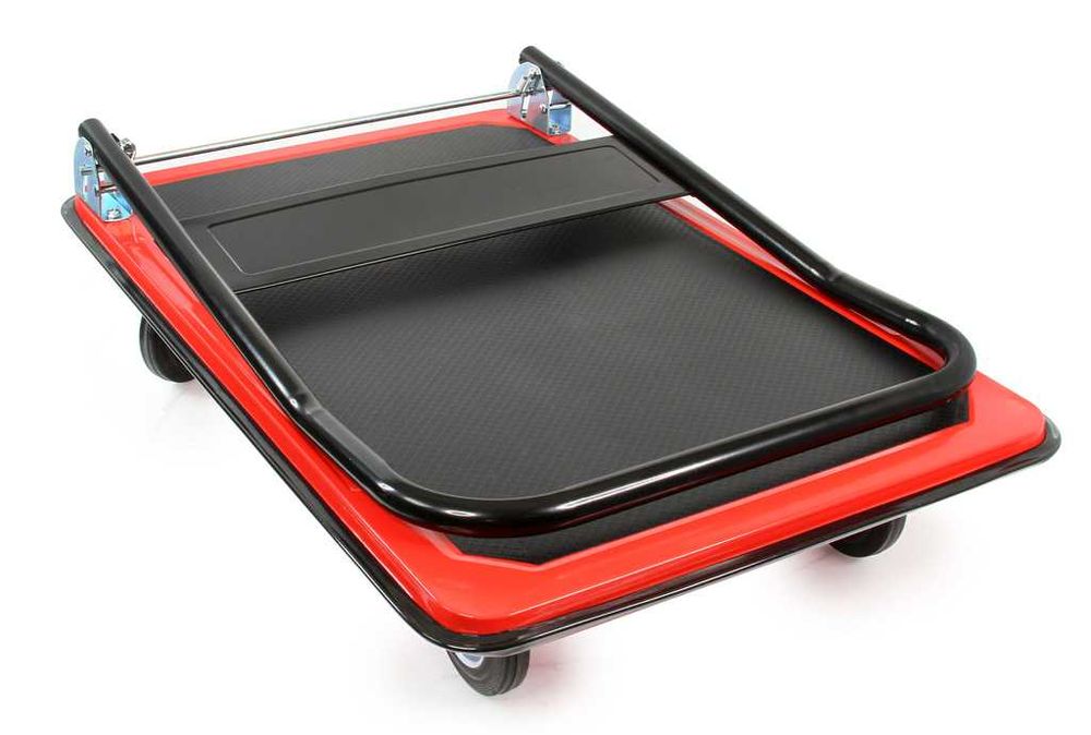 Wózek platformowy transportowy 300 kg składany z odbojem