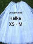 Halka ślubna roz. uniwersalny XS - M/ 2 tiulowe falbany/ Blanka