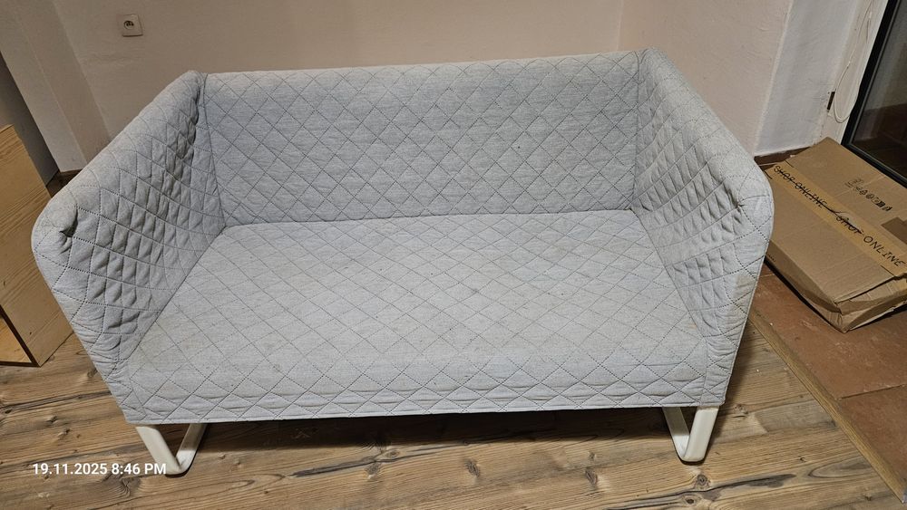 Sofa Ikea Knopparp jasnoszara 120 cm