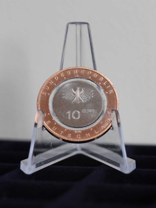 Alemanha - Moeda 10 € Trimetálica - Em Terra (Mint "D" - Munique)