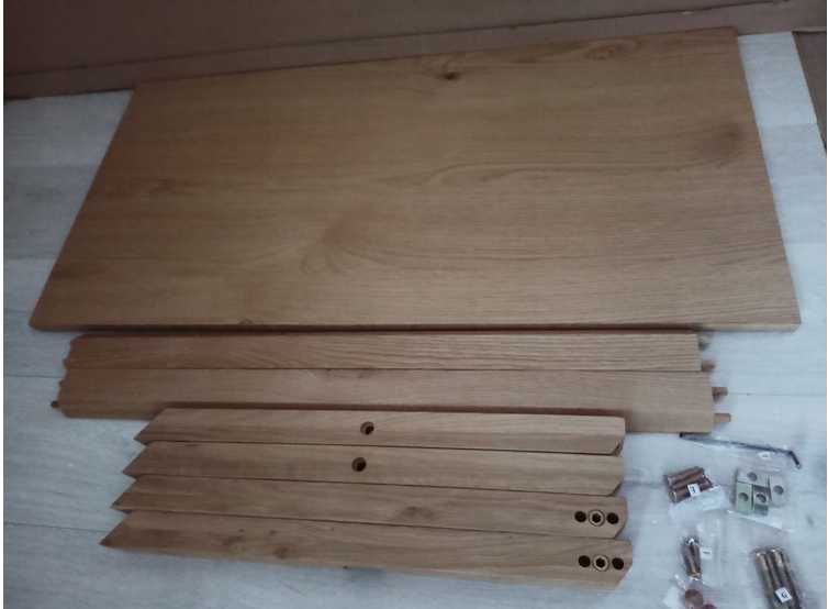 Ława Stolik kawowy lite drewno dąb 100 x 50 cm