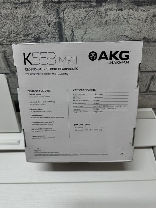 Навушники  AKG K553 MKII by Harman 32 Ом
