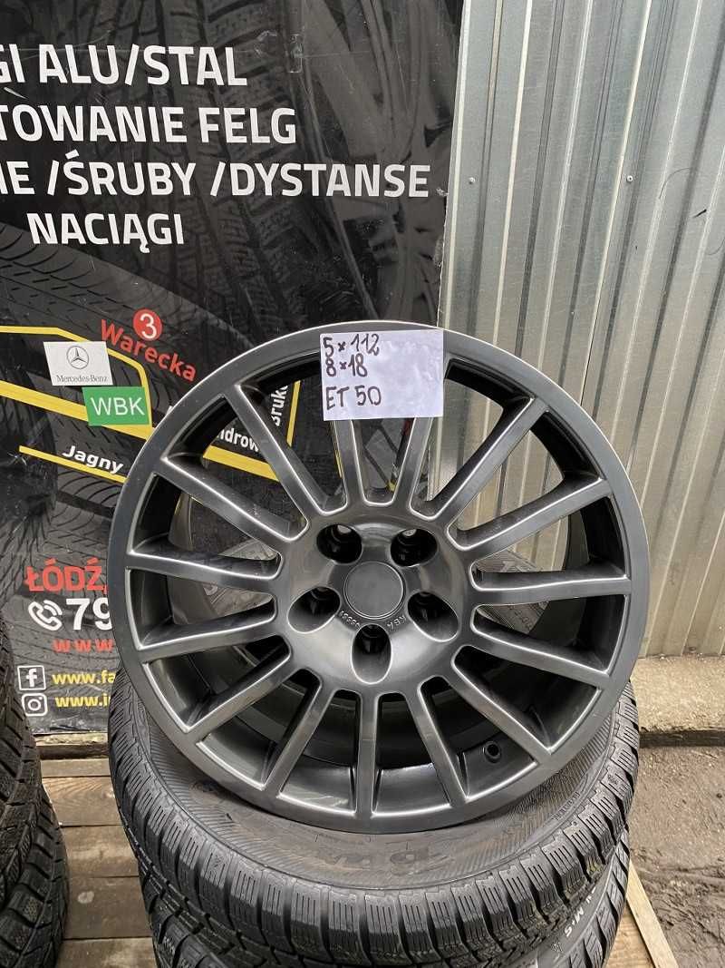 Alufelgi Volkswagen Audi Skoda Seat 18'' 5x112 8J ET50 Montaż Gratis !