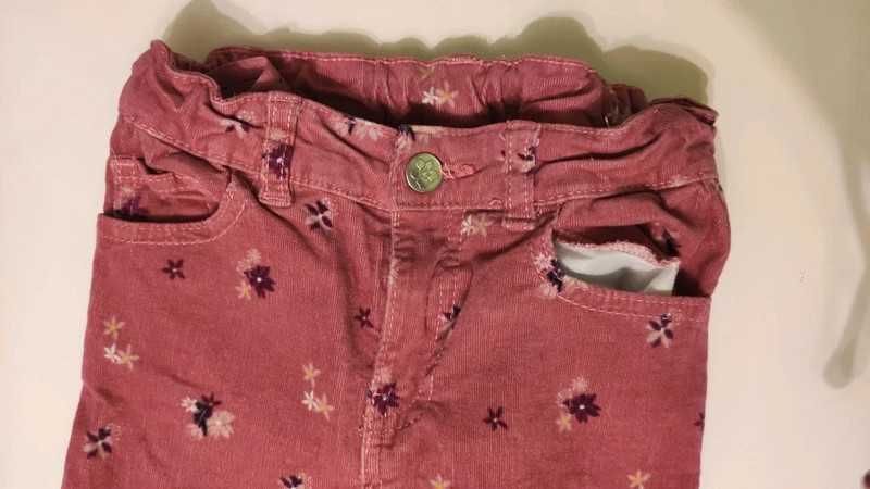 Spodnie dla dziewczynki kolorowe różowe