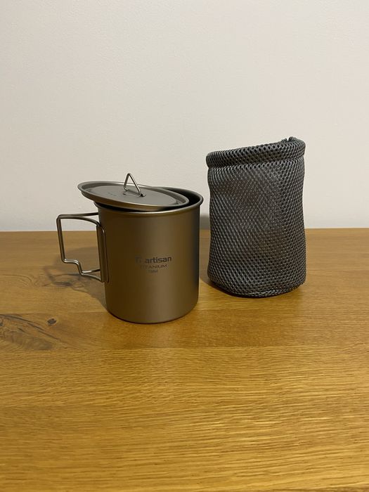 Tytanowa menażka 750 ml + pokrowiec