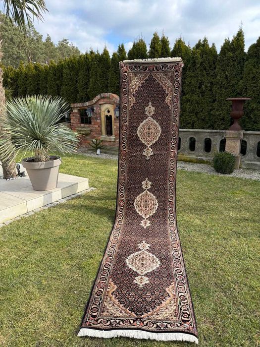 Kaszmirowy r.tkany chodnik dywan perski Tabriz 370x80 galeria 16 tyś