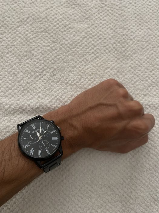 Relógio De Luxo Moderno Preto