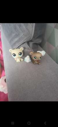 Zestaw dwóch figurek misie z lodami Littlest Pet Shop