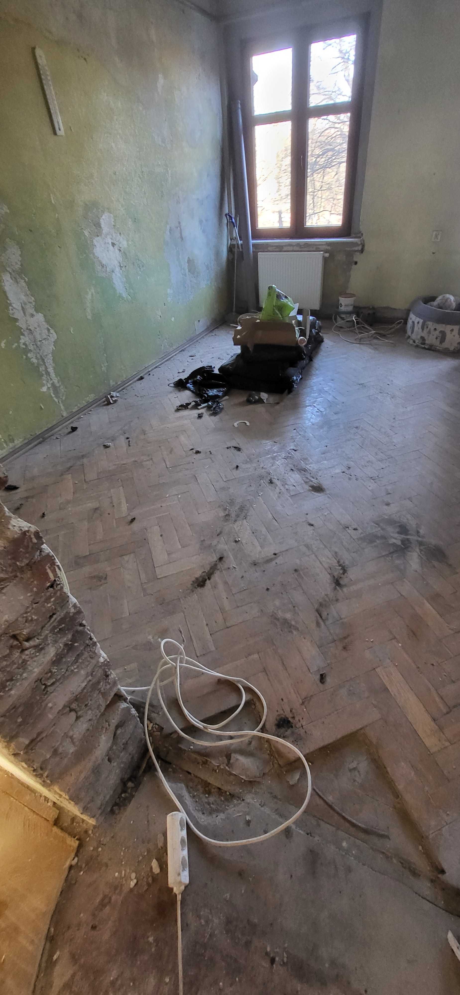 PARKIET DĘBOWY z 3 pomieszczeń