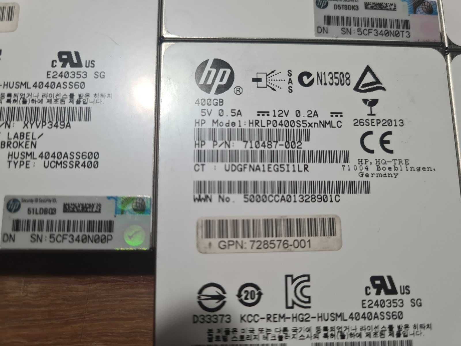 Серверні SSD 400gb sas2 HGST HUSML4040ASS600 - 6g. 14шт