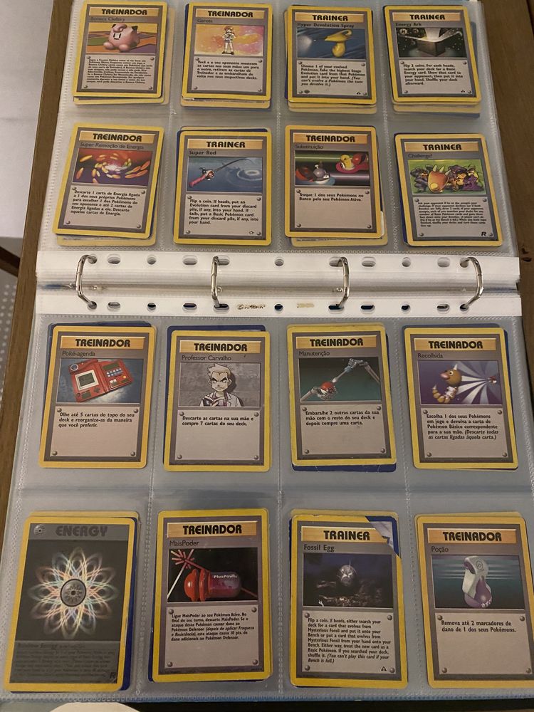 Cartas Pokémon Raras Colecção Antiga (225Cartas)