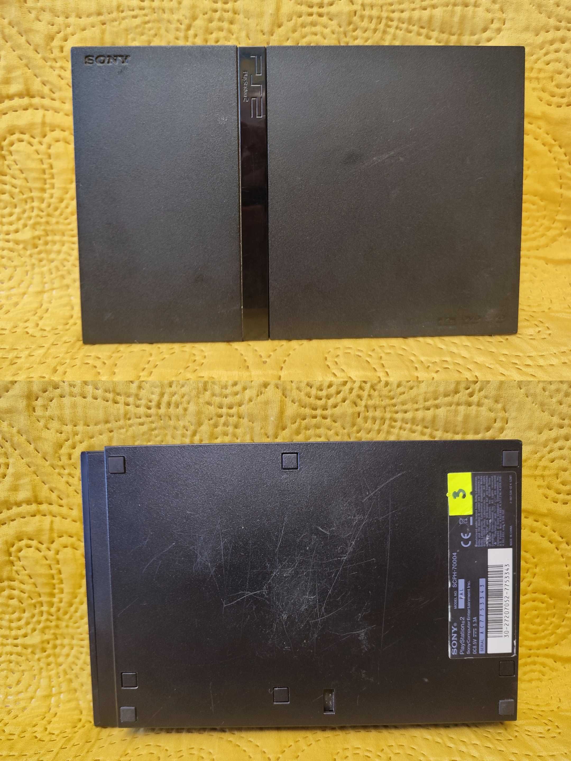 Konsole PlayStation 2 sim (PS2) - zestaw 3 szt. z defektem.