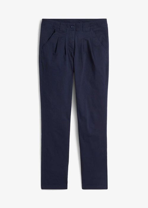 BPC damskie spodnie CHINO ze stretchem r.36/38 granatowe bawełna BDB+