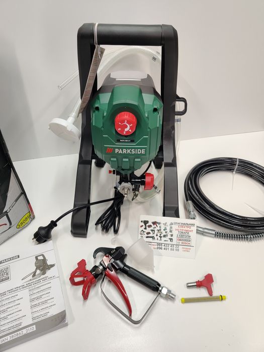 Безвоздушн краскопульт/пульвериз сГерман Parkside PAFS 550/безповітрян