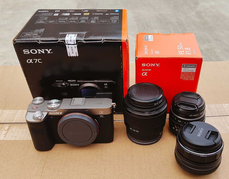 Sony A7C + Sony 50mm f1.8 + Objetivas Vintage