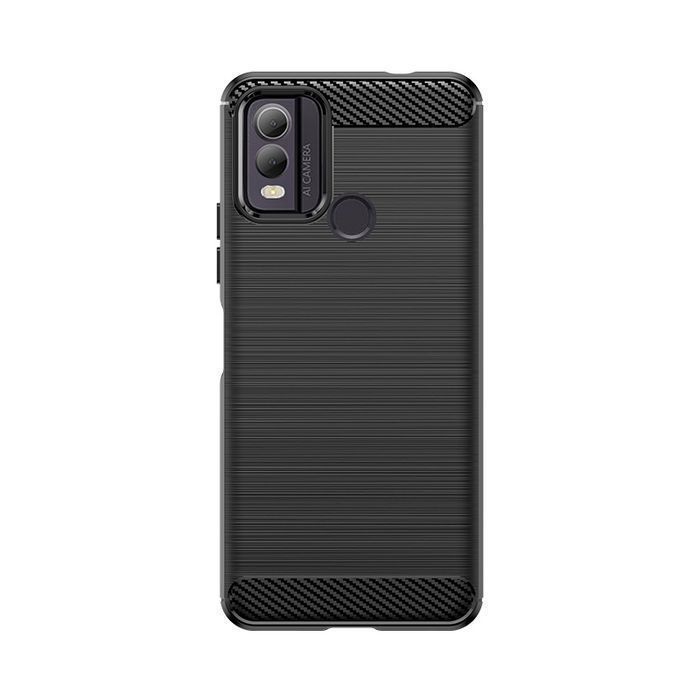 Etui Silikonowe Carbon Case Do Nokia C22 - Czarne