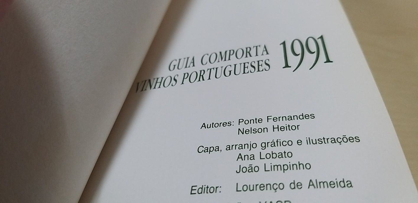 Guia Comporta Vinhos Portugueses 1991.