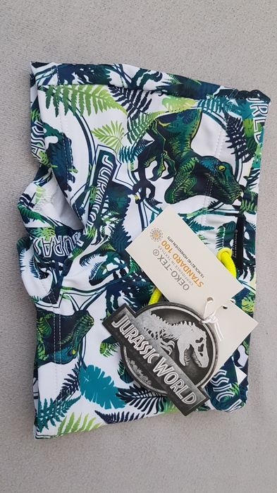 Nowe szorty kąpielówki chłopięce, Reserved, r.86/92, Jurassic World