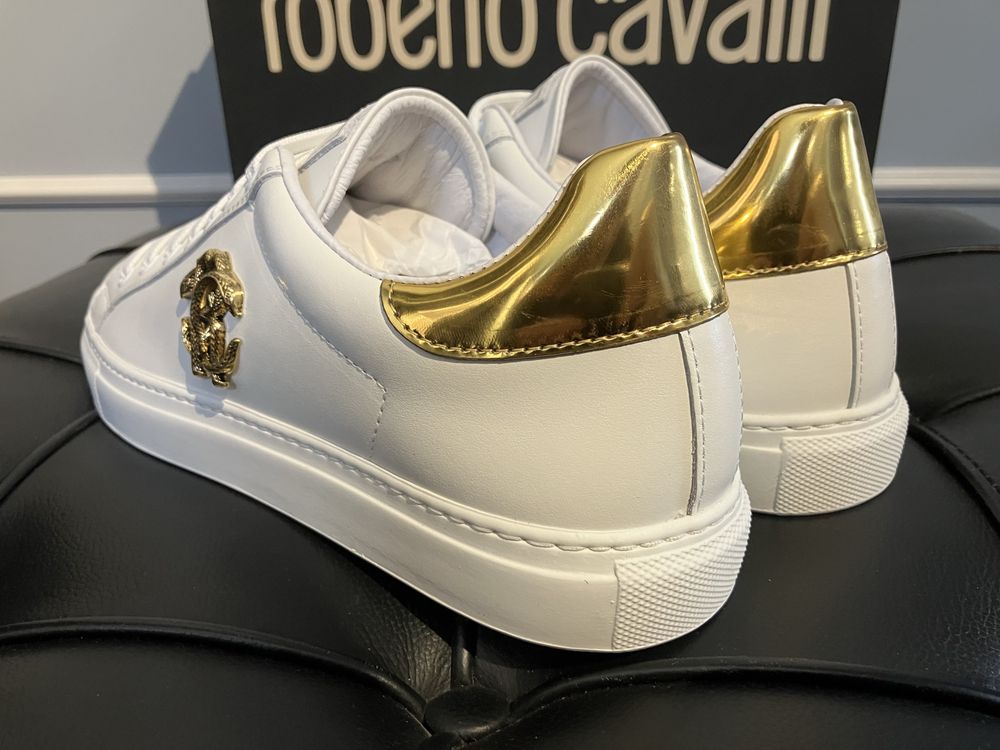 Roberto Cavalli luksusowe wloskie sneakersy buty Italy Nowe 41/42