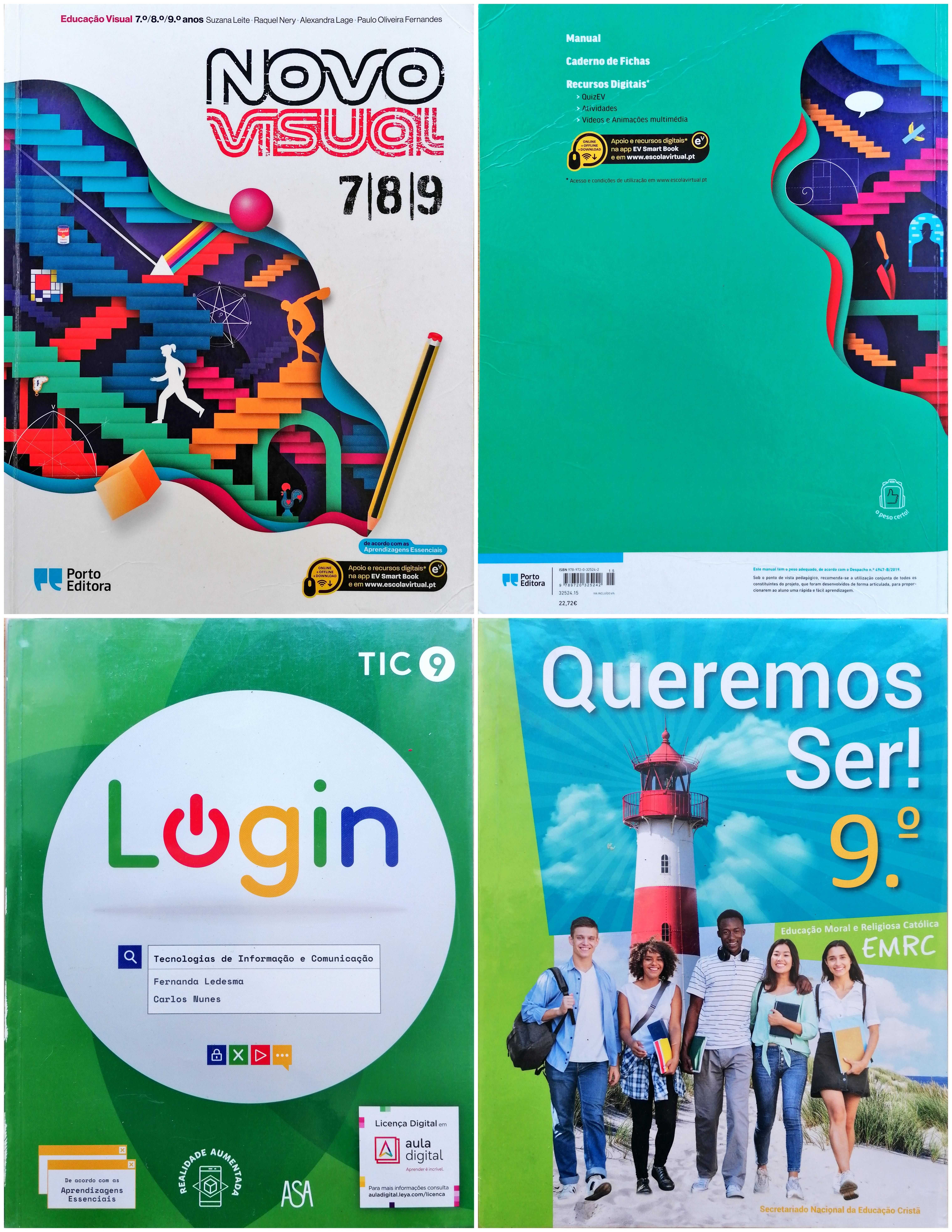 Manuais e Cadernos de atividades - 9º Ano
