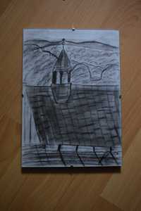 obraz widok z okna Wieży Mariackiej