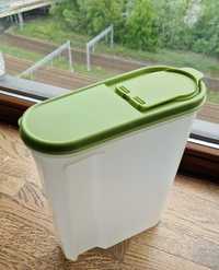 pudełko na produkty sypkie, duże zielone, wysokość ok 24cm